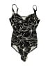 Unbranded Graphic Black One Piece Swimsuit Size L (estimated) - photo 1