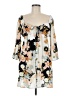 Volcom 100% Viscose Floral Gray Casual Dress Size 8 - photo 1
