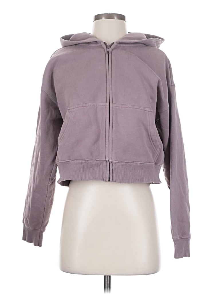 Pre-owned Tna Zip Up Hoodie In Purple