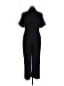 Zara Solid Black Jumpsuit Size XL - photo 2
