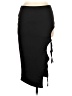 Assorted Brands 100% Polyester Solid Black Casual Skirt Size L - photo 1