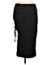 Assorted Brands 100% Polyester Solid Black Casual Skirt Size L - photo 2