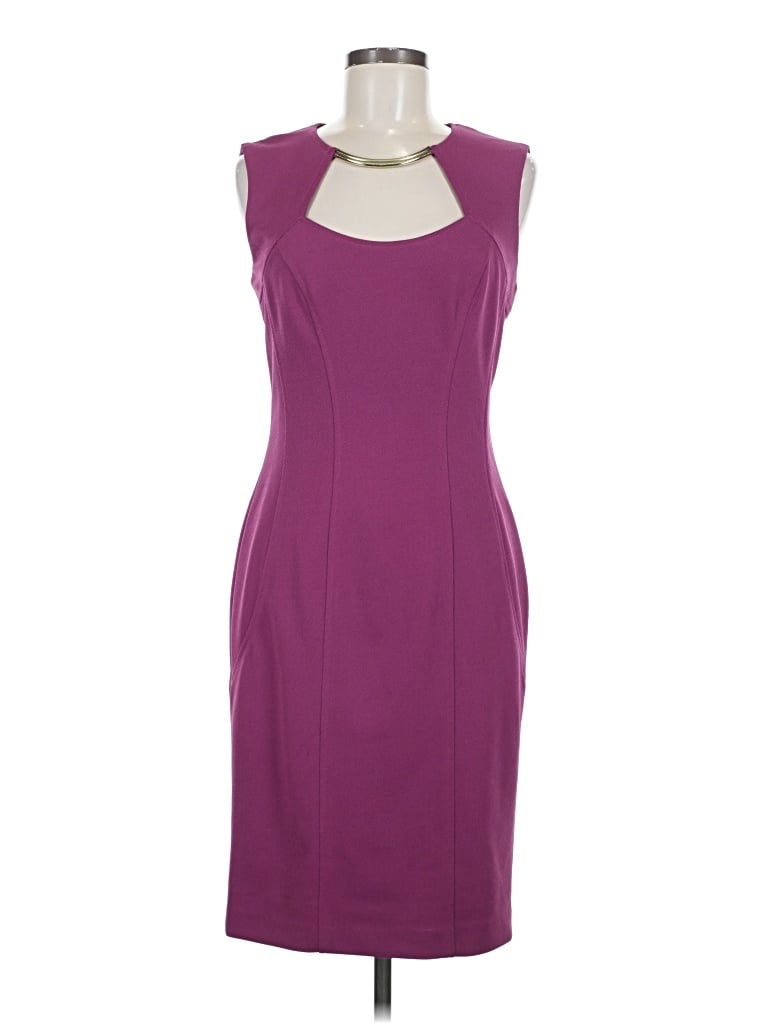 Pre-owned Caché Cocktail Dress In Purple
