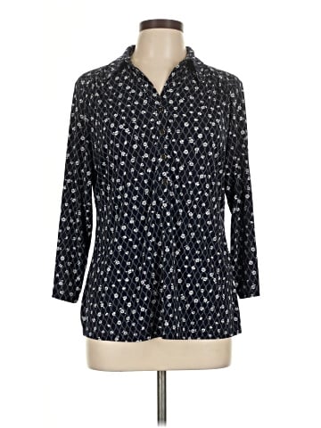 Charter Club 3/4 Sleeve Button-Down Shirt (view 1)