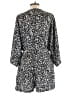 Fashion 100% Polyester Animal Print Black Romper Size L - photo 2