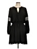 Express 100% Polyester Black Casual Dress Size L - photo 1