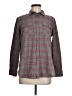 J.Crew Plaid Gray Burgundy Long Sleeve Button-Down Shirt Size 6 - photo 1