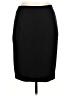 Pink Tartan Solid Black Wool Skirt Size 10 - photo 1