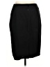 Pink Tartan Solid Black Wool Skirt Size 10 - photo 2