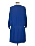 Express 100% Polyester Solid Blue Casual Dress Size L - photo 2