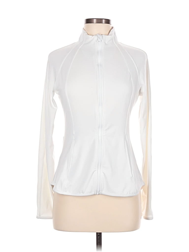 Pre-owned Yogalicious Long Sleeve Blouse In White