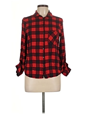 Polly & Esther Long Sleeve Button-Down Shirt (view 1)