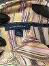 Tommy Hilfiger 100% Rayon Stripes Tan Long Sleeve Blouse Size L - photo 7