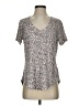 Z Supply Animal Print Silver Short Sleeve T-Shirt Size S - photo 1
