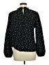 Shein 100% Polyester Polka Dots Black Long Sleeve Blouse Size 8 - 10 - photo 2