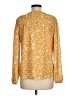 Unbranded 100% Polyester Yellow Long Sleeve Blouse Size M - photo 2