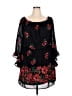 Indulge 100% Polyester Black Cocktail Dress Size M (estimated) - photo 1