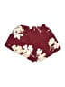 Shein Floral Burgundy Shorts Size S - photo 2