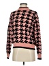 THML Houndstooth Pink Pullover Sweater Size XS - photo 1
