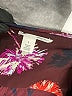 Halogen 100% Polyester Floral Burgundy Long Sleeve Blouse Size S - photo 7