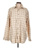Assorted Brands 100% Cotton Tan Long Sleeve Button-Down Shirt Size L - photo 1