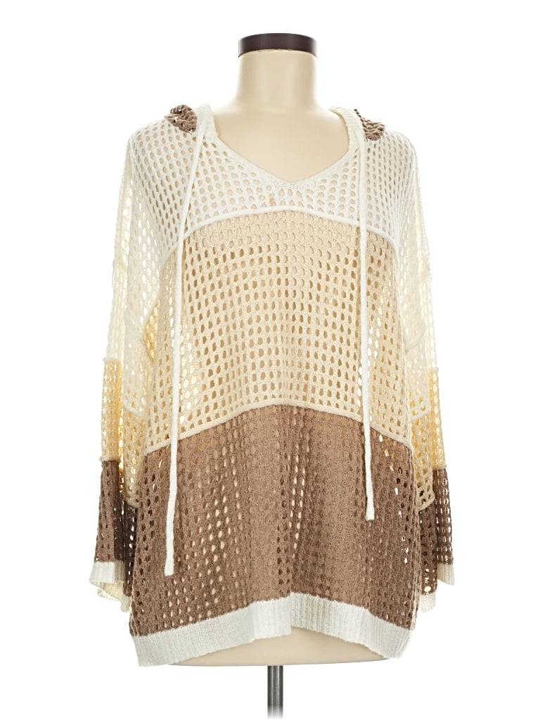 Pre-owned Miracle Long Sleeve Blouse In White