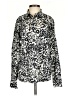 J.Crew Animal Print Ivory Long Sleeve Button-Down Shirt Size 4 - photo 1