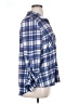 Robert Louis Plaid Blue Long Sleeve Blouse Size XL - photo 4