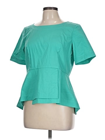 Lafayette 148 New York Short Sleeve Blouse (view 2)