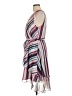 Jennifer Lopez 100% Polyester Stripes Pink Cocktail Dress Size L - photo 5