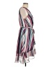 Jennifer Lopez 100% Polyester Stripes Pink Cocktail Dress Size L - photo 4