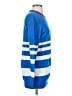 Equipment Stripes Blue Pullover Sweater Size S - photo 4