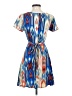 Everly 100% Rayon Print Blue Casual Dress Size S - photo 2
