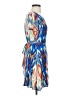Everly 100% Rayon Print Blue Casual Dress Size S - photo 4