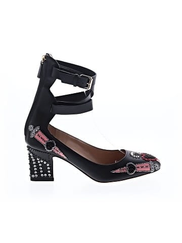 Valentino Leather Love Blade Embellished Heels (view 1)