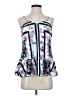Lovers + Friends 100% Polyester Blue Sleeveless Blouse Size S - photo 1