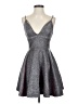 Banjul 100% Polyester Metallic Silver Cocktail Dress Size S - photo 1