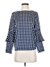 MNG Suit Blue 3/4 Sleeve Blouse Size 2 - photo 1