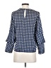 MNG Suit Blue 3/4 Sleeve Blouse Size 2 - photo 2
