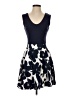 Miusol Graphic Blue Cocktail Dress Size S - photo 1