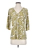MICHAEL Michael Kors Green 3/4 Sleeve Blouse Size S - photo 1