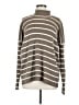 Splendid Stripes Brown Turtleneck Sweater Size M - photo 1