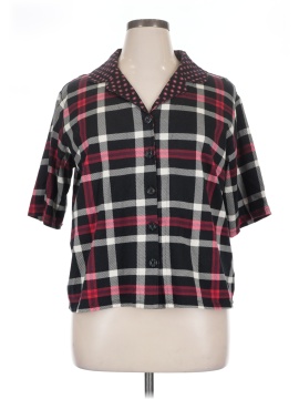 Vera Bradley Short Sleeve Button Down Shirt