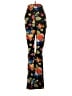 Danielle Bernstein Print Black Casual Pants Size 2 - photo 2
