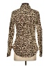 1901 100% Cotton Animal Print Tan Long Sleeve Top Size XS - photo 2