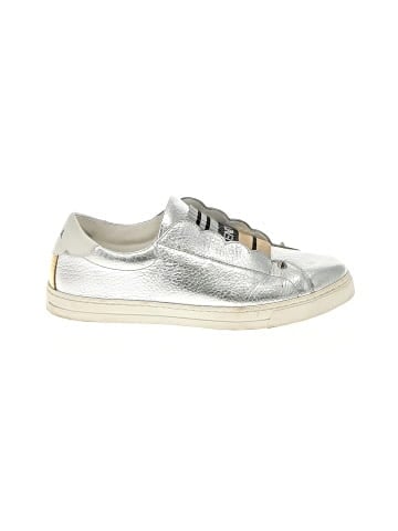 Fendi Metallic Leather Studded Knit Logo Sneakers (view 1)