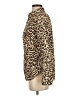 1901 100% Cotton Animal Print Tan Long Sleeve Top Size XS - photo 5