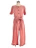 FP BEACH Marled Pink Jumpsuit Size S - photo 1