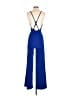 Fashion Nova 100% Polyester Solid Blue Jumpsuit Size S - photo 2