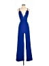 Fashion Nova 100% Polyester Solid Blue Jumpsuit Size S - photo 1